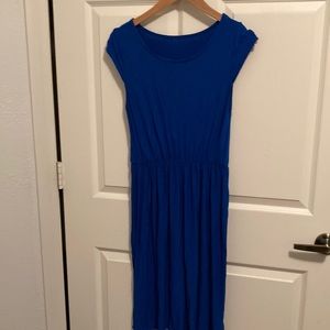 H&M midi royal blue dress